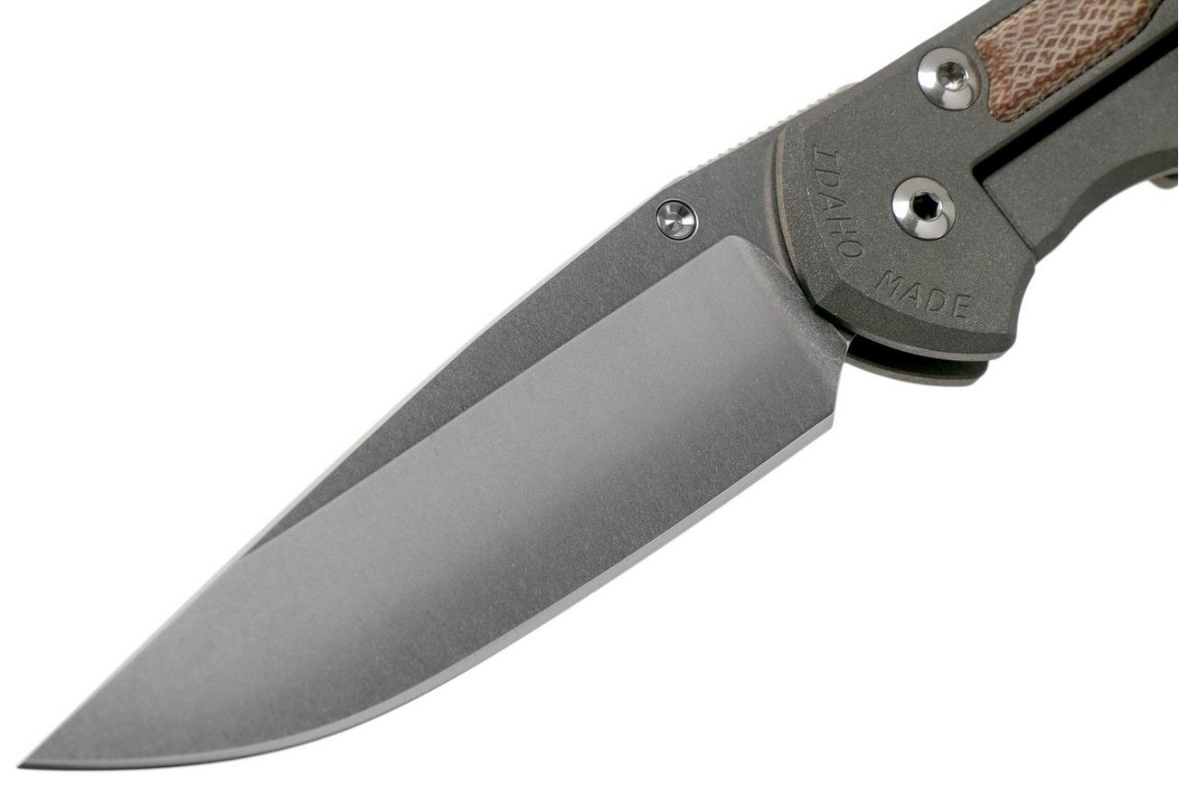 Chris Reeve Sebenza 31 Small Natural Micarta inlay S31-1213 linkshandig zakmes