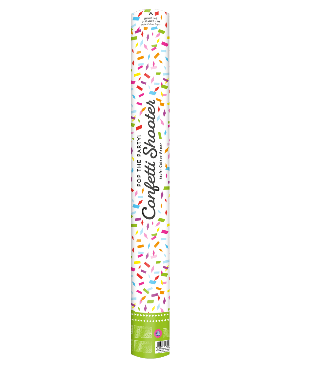 Gekleurde Confetti Kanon Papier 60cm