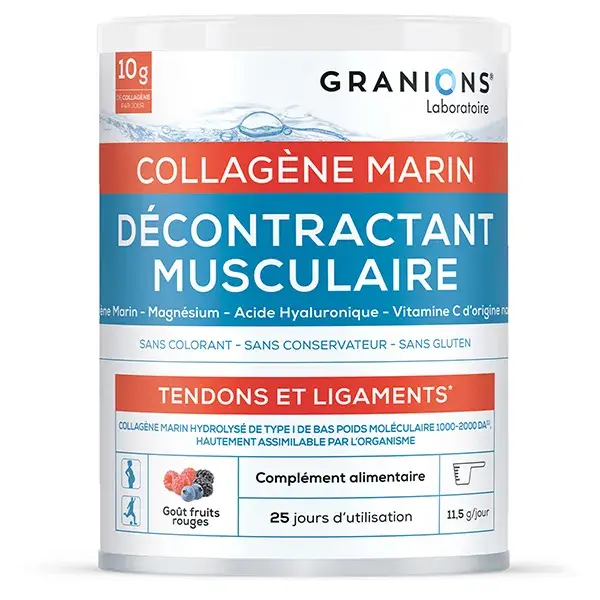 Granions Relaxante Muscular Colágeno Magnésio Ácido Hialurônico Vitamina C 288g