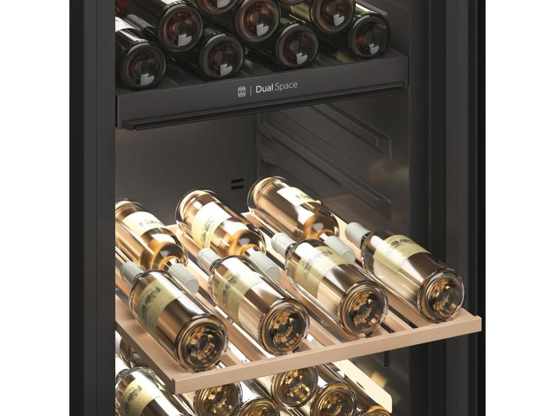 Haier Weinklimaschrank HWS236GDGU1 Schwarz, Rechts, Wechsel Freistehender Weinkühlschrank