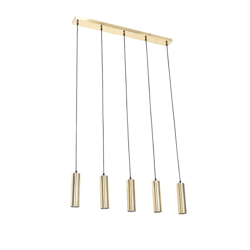 Moderne hanglamp messing 5-lichts - Jeana