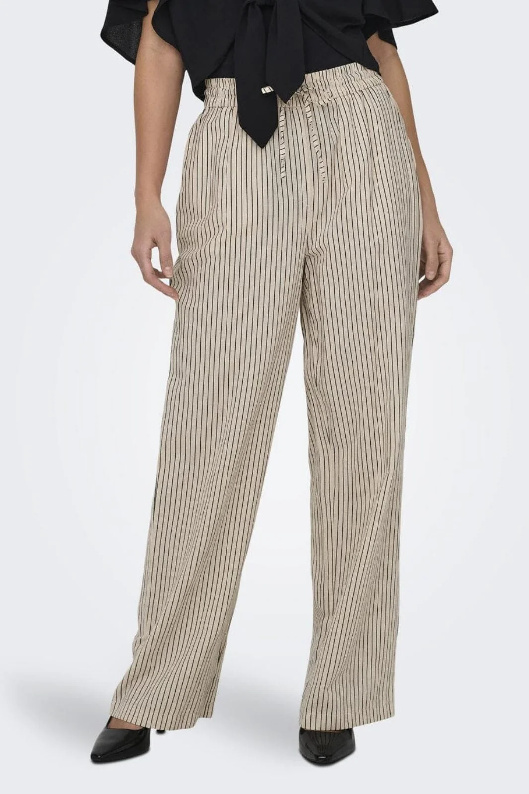 Only Onltide Linen Bl Stripe Pull-Up