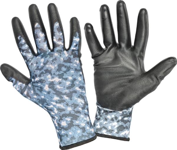 Lahti Pro Camo PU-hansker, grå og svarte. l231411p, kort, 