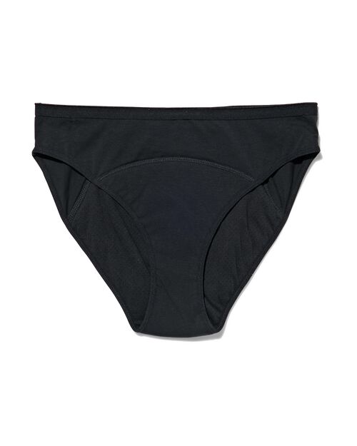 culotte menstruelle en coton à haute absorption noir