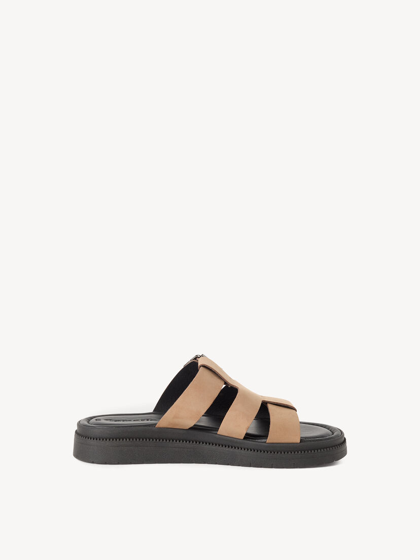 Leren Slipper - beige