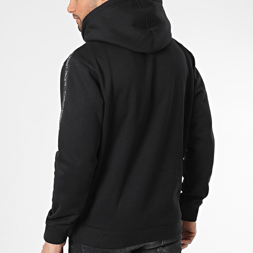 Sweat Capuche A Bandes 3429 Noir