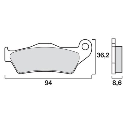 Plaquettes de freins Brembo Sinter Métal Fritté arrière