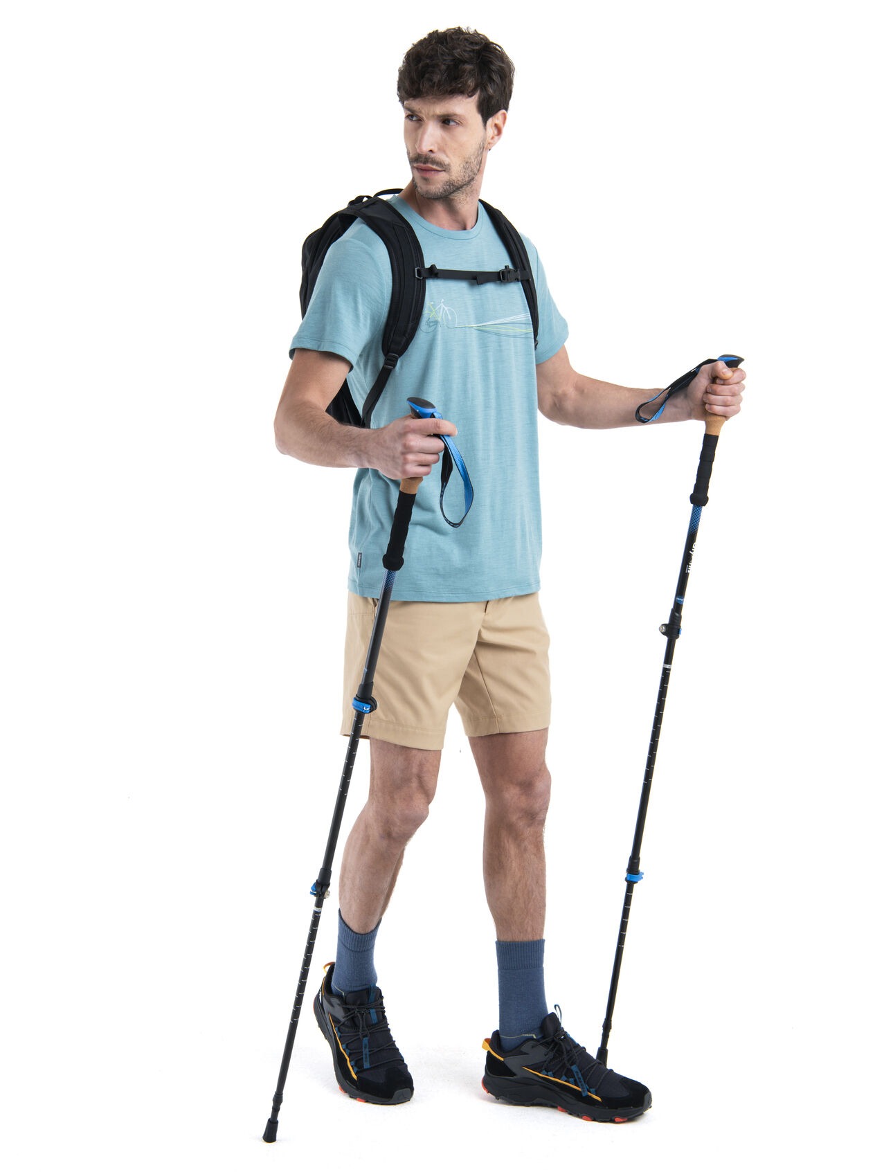 Merino 150 Tech Lite III SS Tee Cadence Paths Herre Cloud Ray