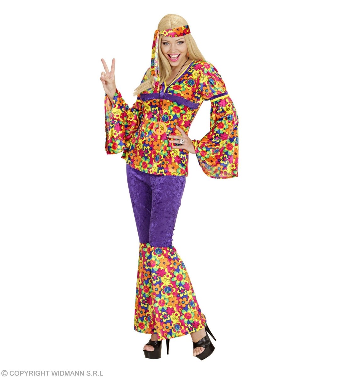 Hippie 60S Kostuum Dames Fluweel