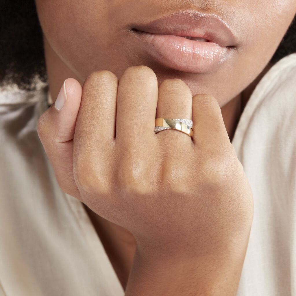 Bague Sakura Or Bicolore Diamant