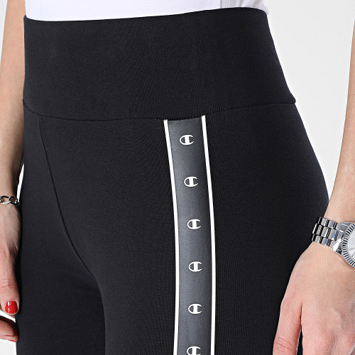 Legging A Bandes Femme 116144 Noir