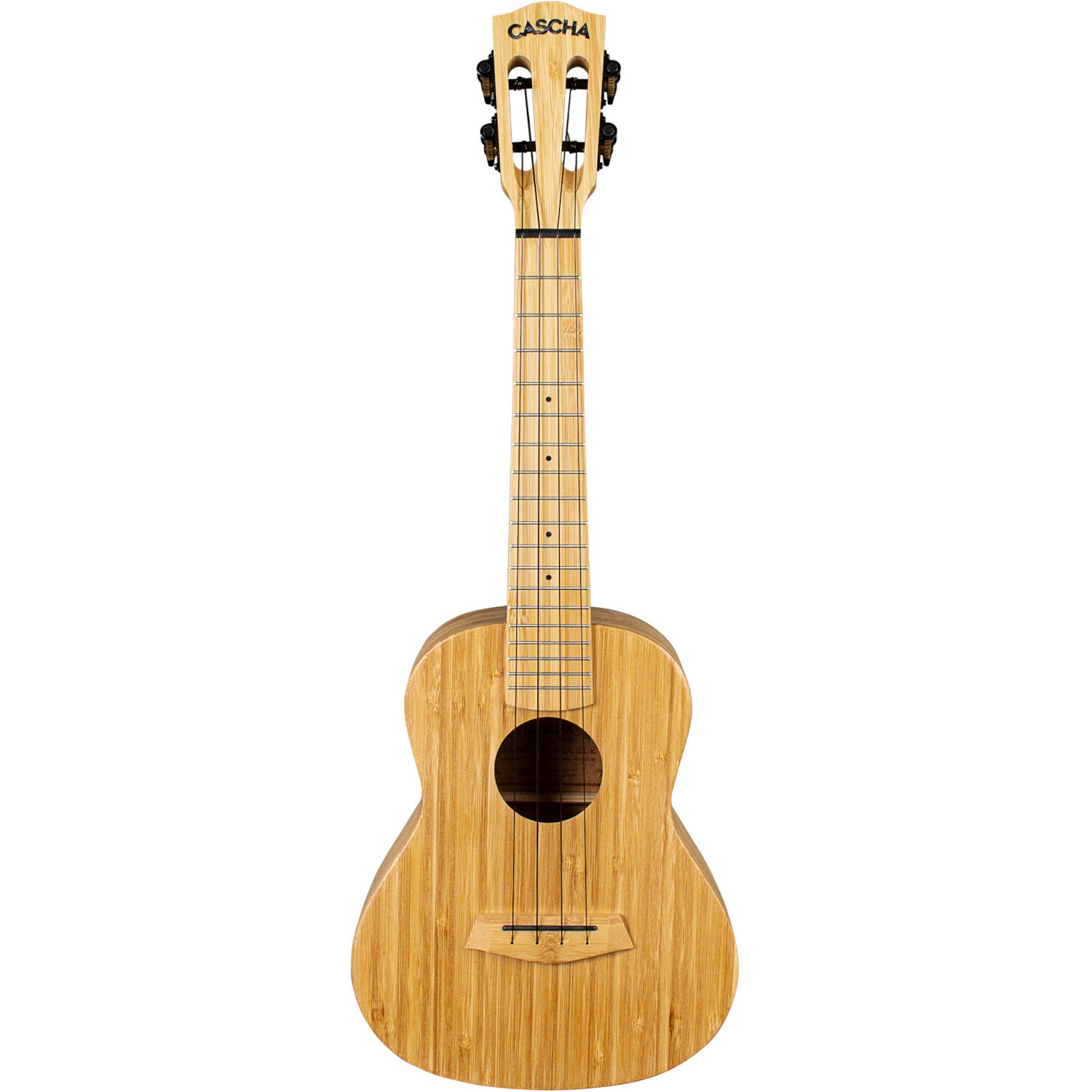 Cascha HH 2313 Bamboo Natural concert ukelele set