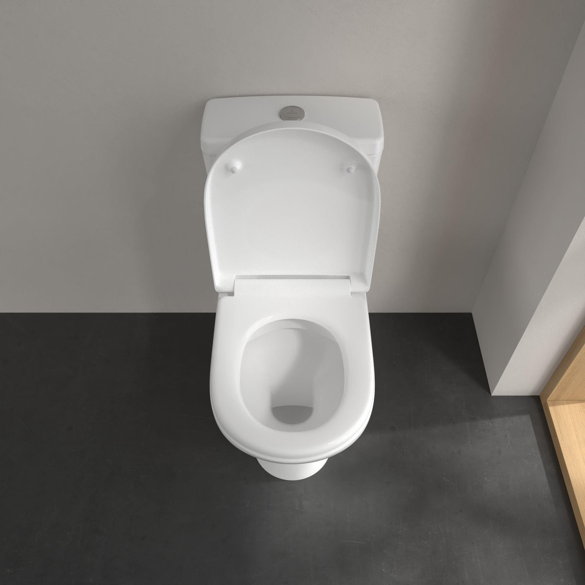 Villeroy & Boch O.novo randloos duoblok toilet PK wit glans