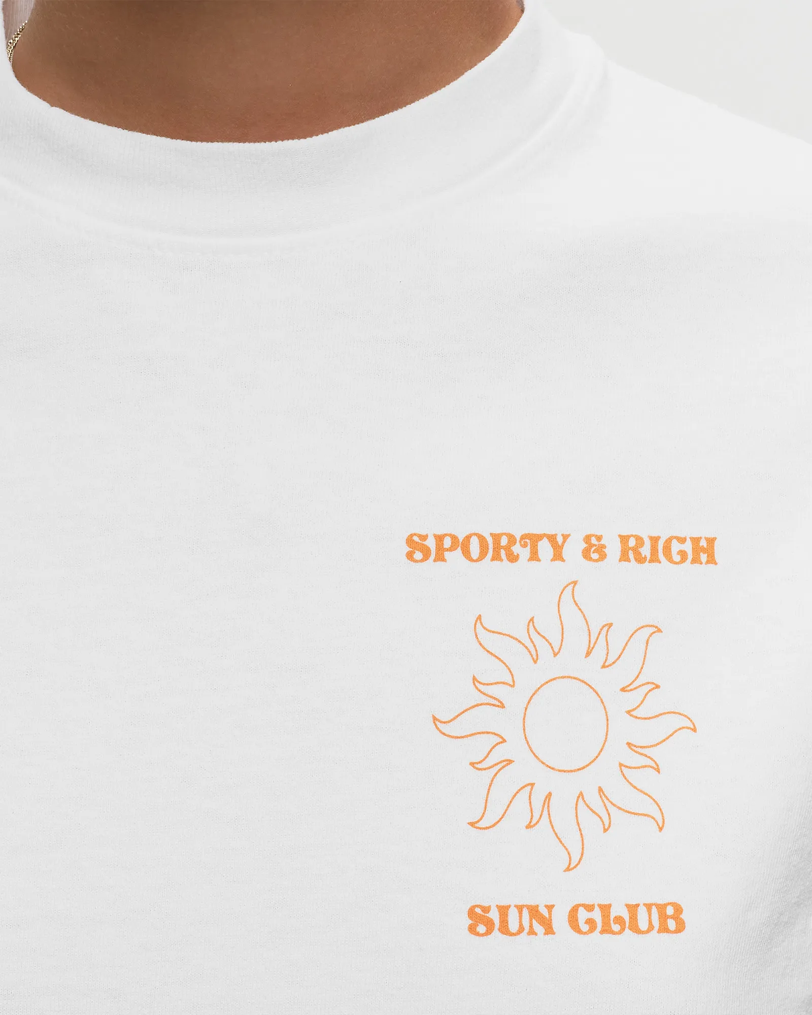 Sporty & Rich Sun Club T Shirt