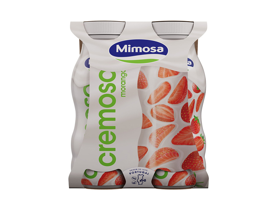 IOGURTE MIMOSA LÍQUIDO CREMOSO MORANGO 4X151ML