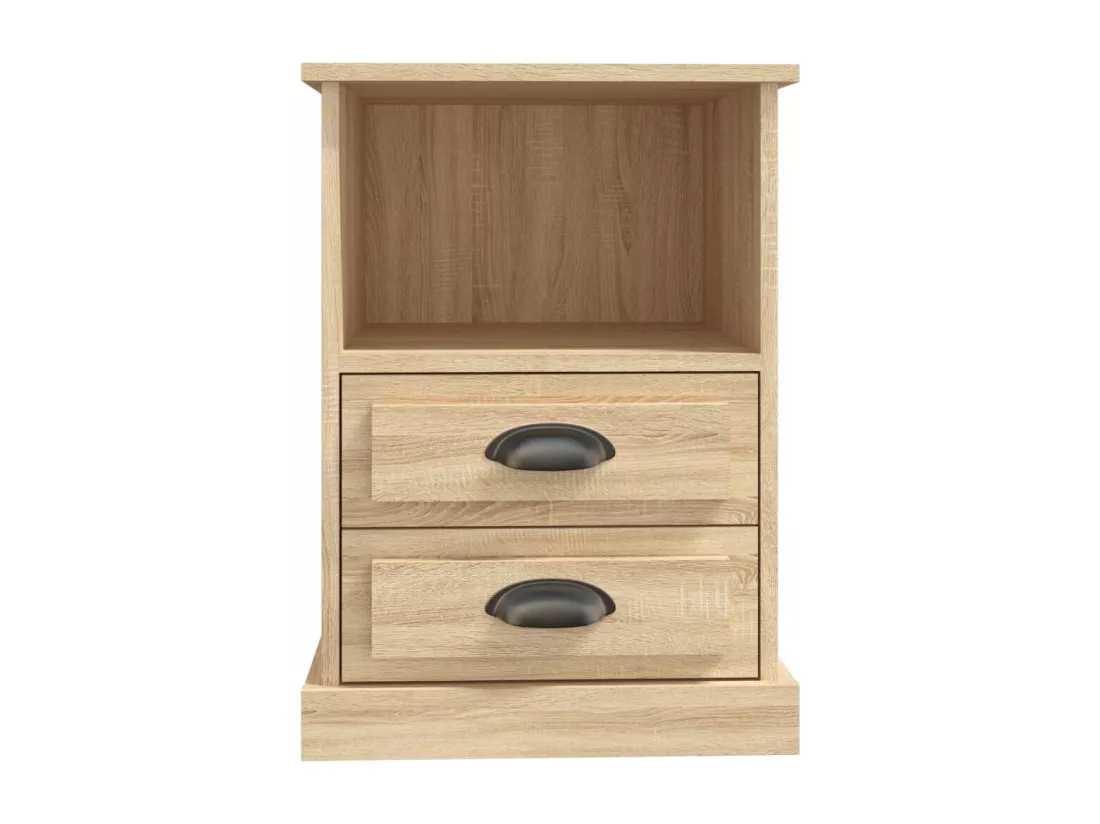 Tables de chevet 2 pcs chêne sonoma 43x36x60 cm