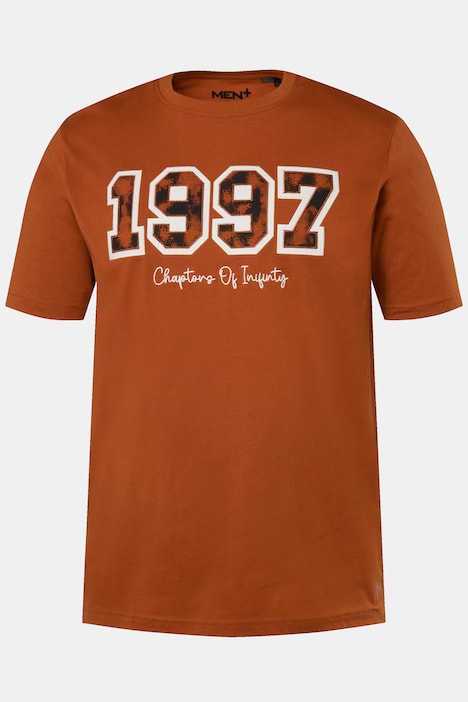 Men+ T-Shirt, Halbarm, Brustprint, bis 8 XL
