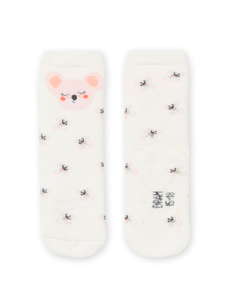 Chaussettes écrues bébé fille