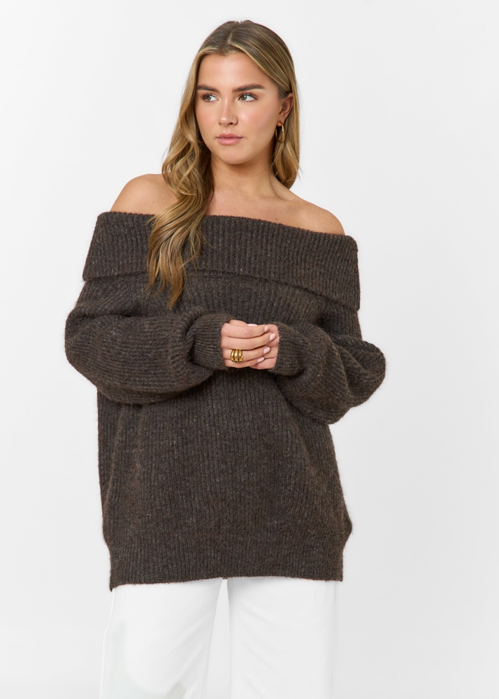 Nina trui choco bruin