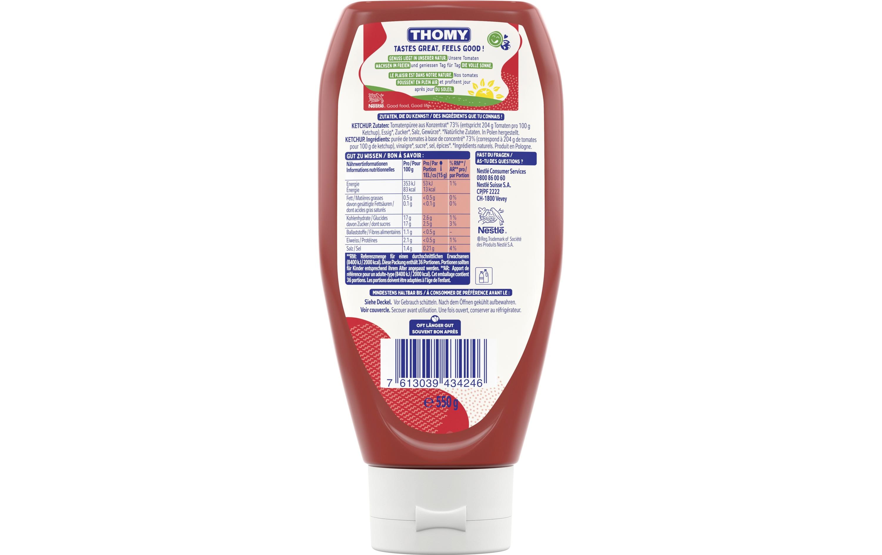 Ketchup mild 550 gTomaten Ketchup