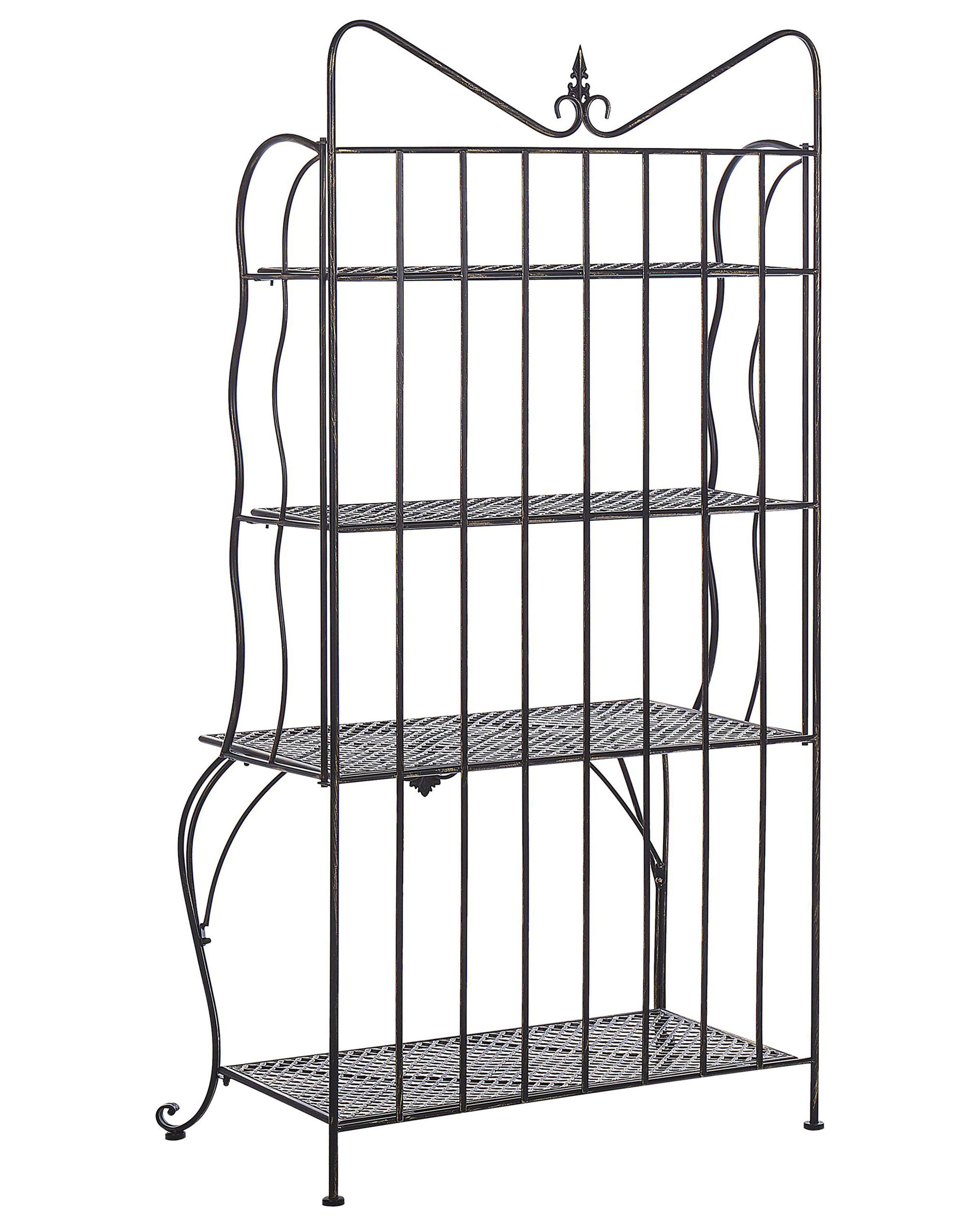 Rek PAVONA Metaal 94 cm 50 cm Zwart