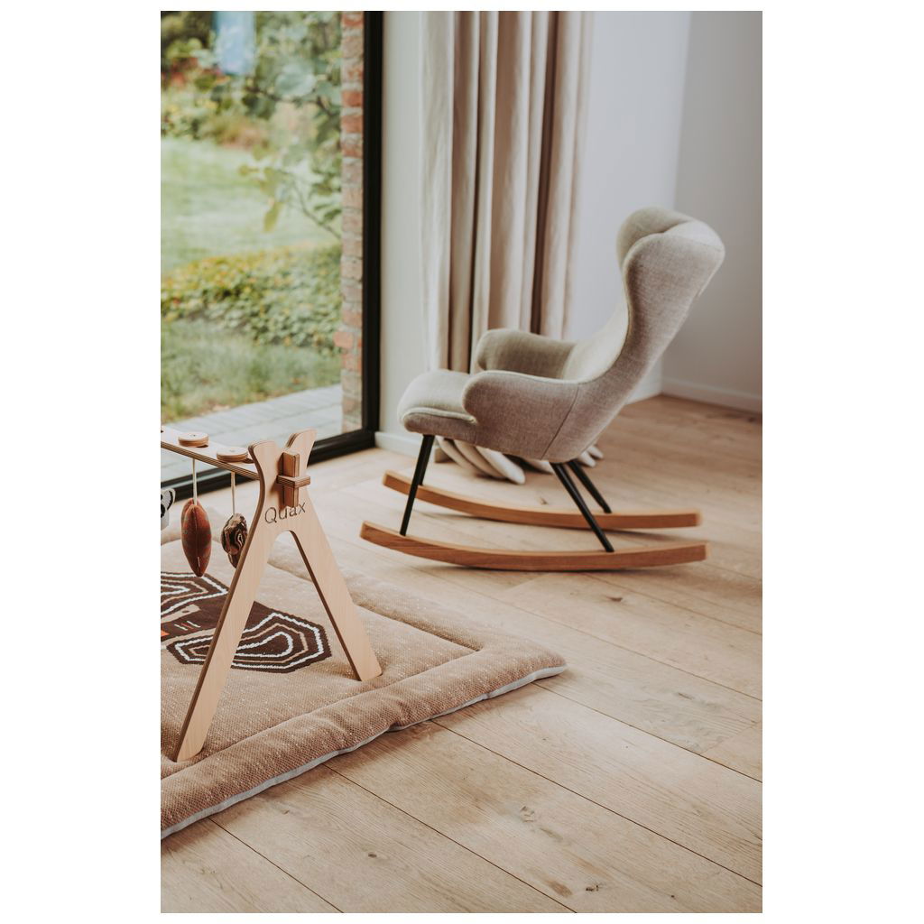 QuaxQuax   Adult Schaukelstuhl de Luxe mit Hocker clay