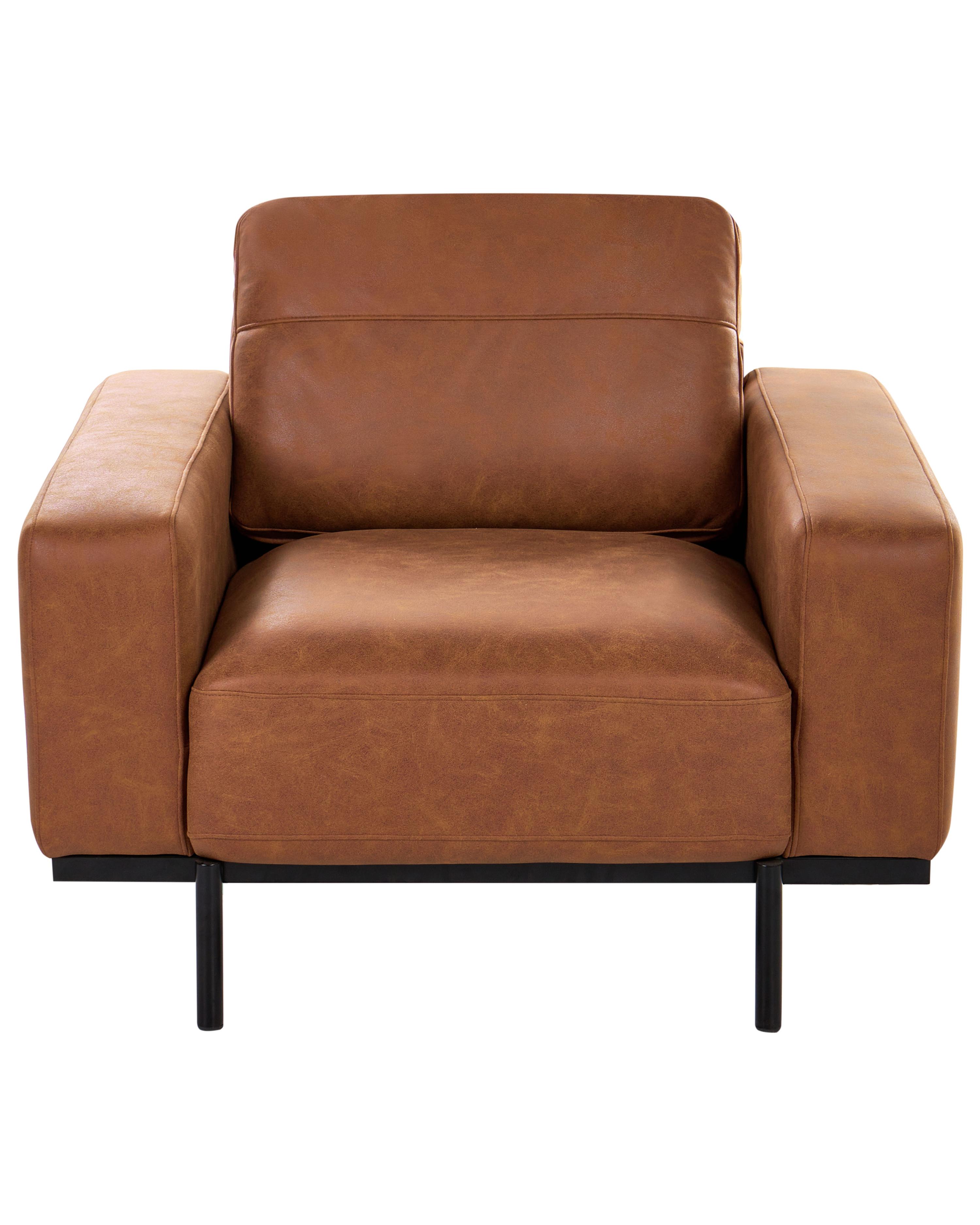 Fauteuil SOVIK Kunstleer Bruin