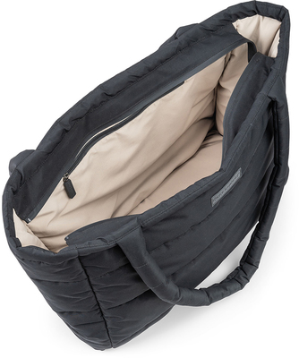 Done By Deer Quiltet Tote Stelleveske, Svart
