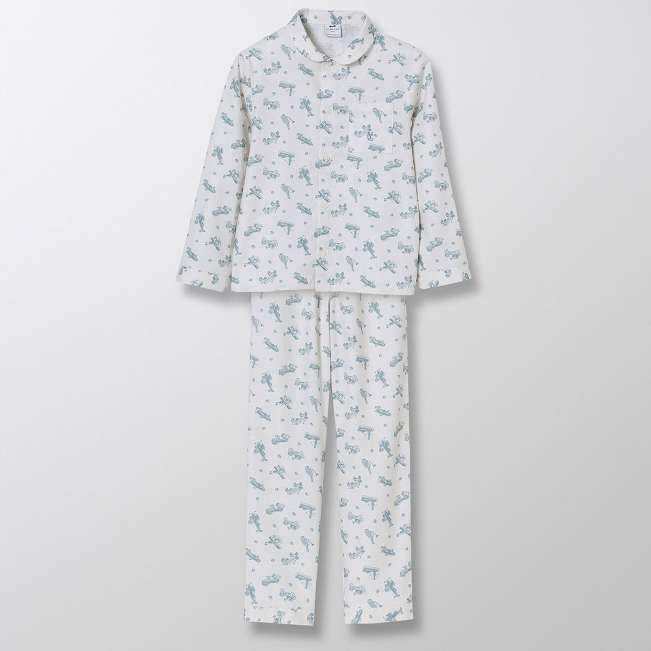 Cyrillus Pyjama Chemise & Pantalon Brush beige