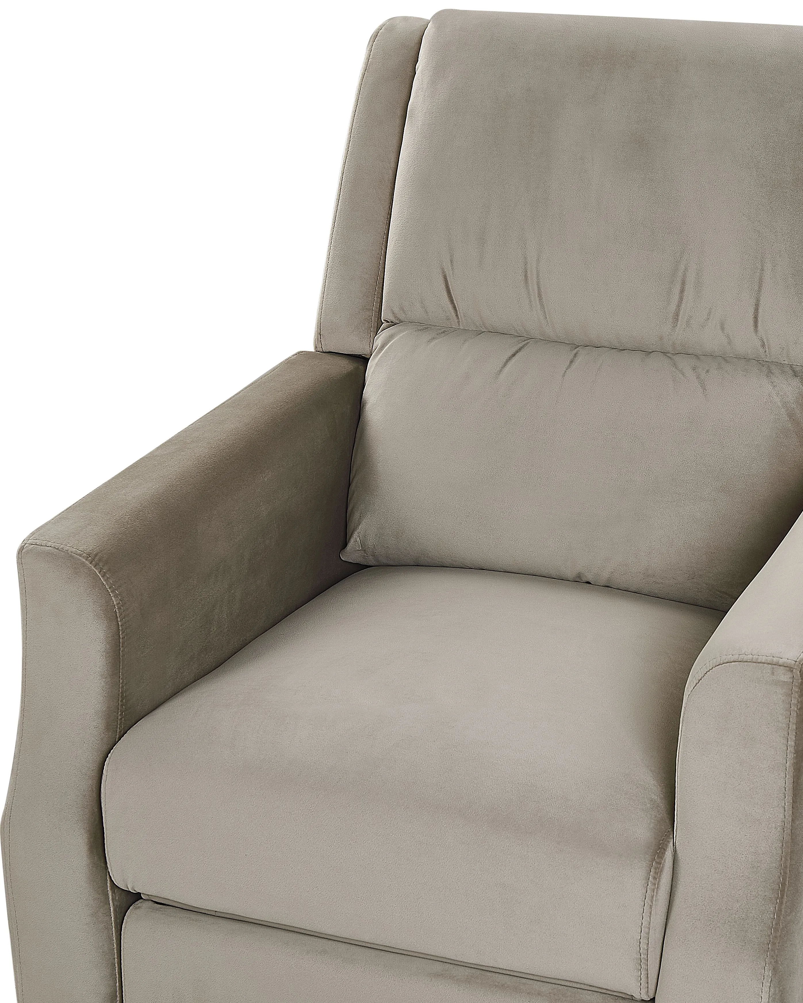 Relaxfauteuil EGERSUND Fluweel Taupe