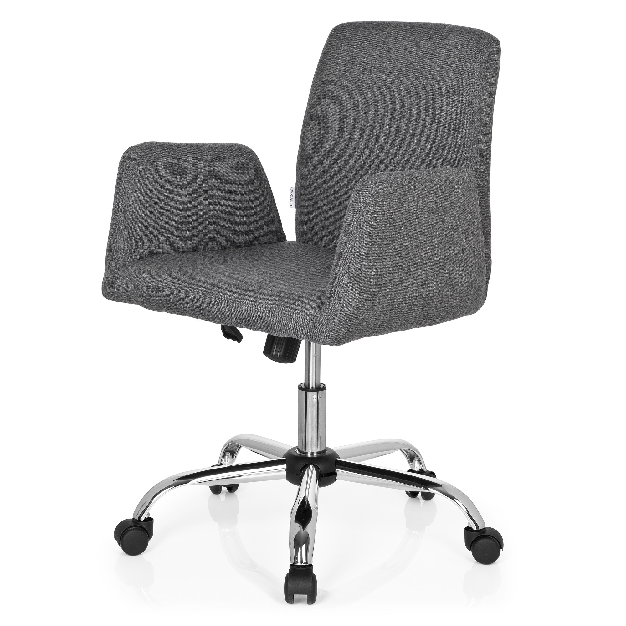 Home Office Bürostuhl FLOW Stoff mit Armlehnen hjh OFFICE