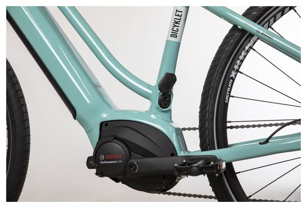 Vélo Fitness Électrique Bicyklet Béatrice Shimano Altus 9V 500 Wh 700 mm Bleu