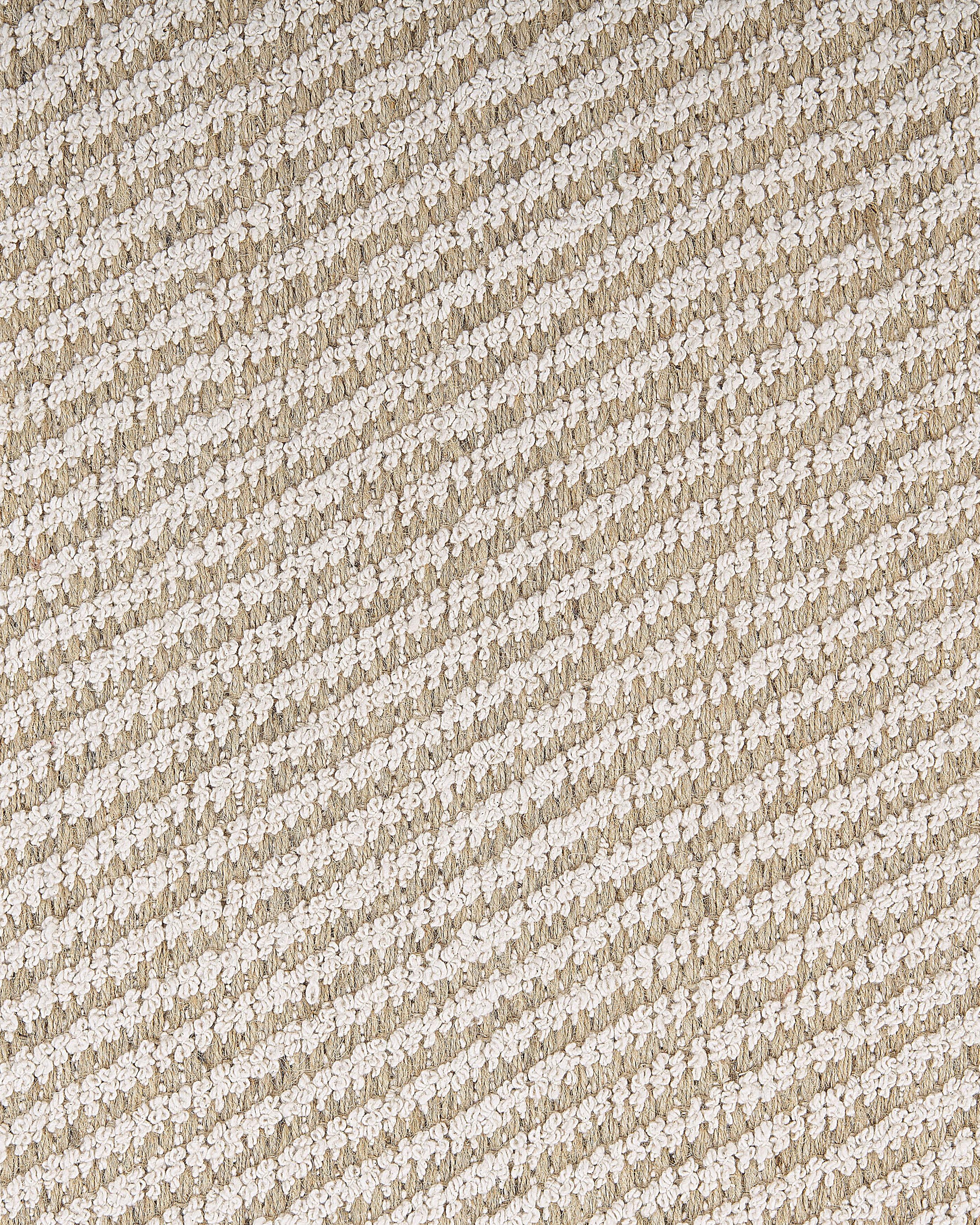 Vloerkleed ALADAG Beige 140 x 200 cm Jute