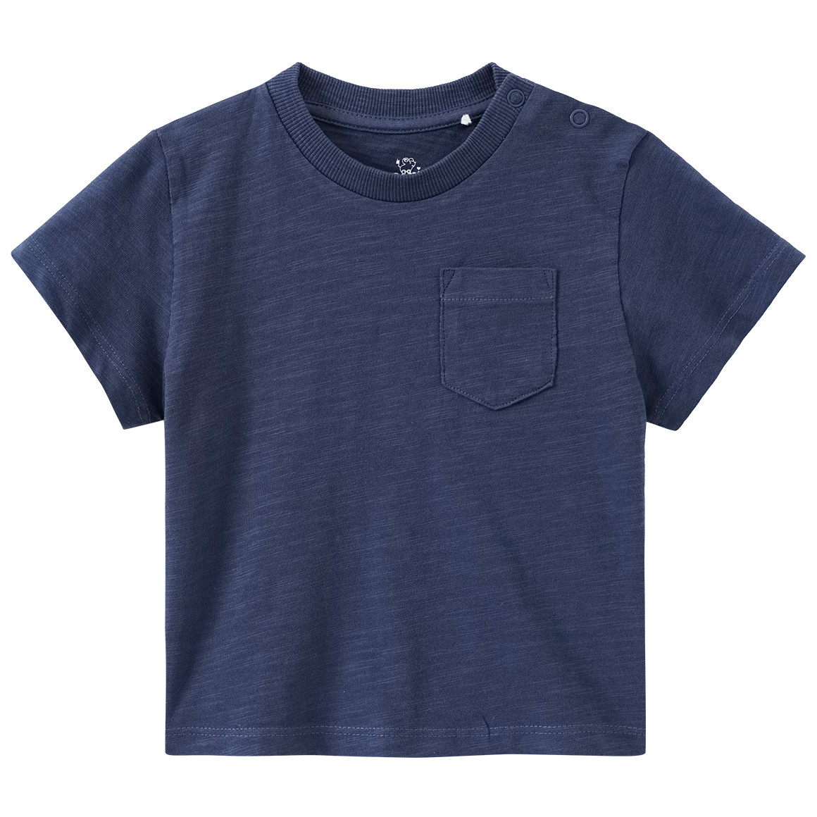 Topomini Baby T-Shirt mit Brusttasche dunkelblau