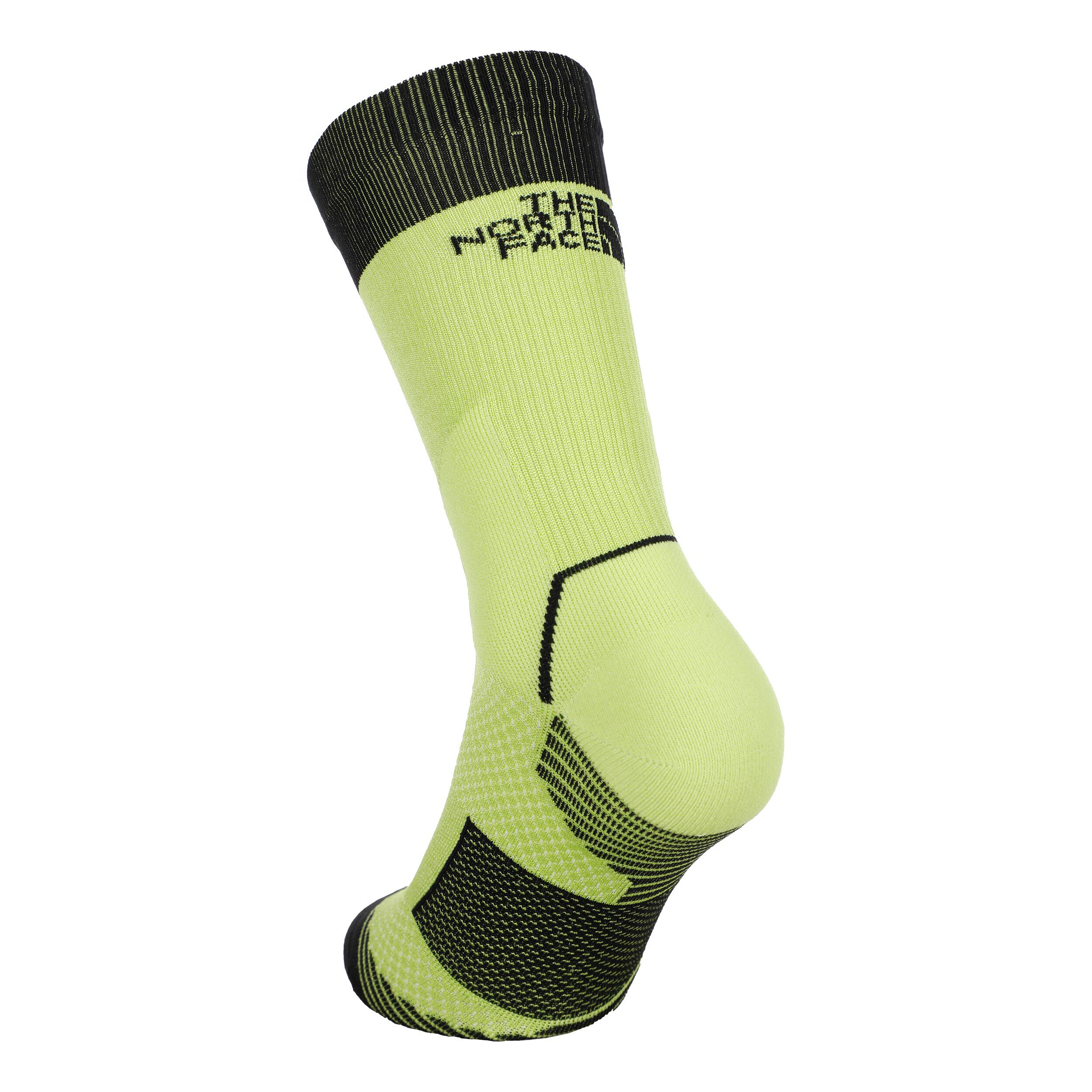 The North Face Trail Run Sock Crew Chaussettes De Running - Jaune Lemon