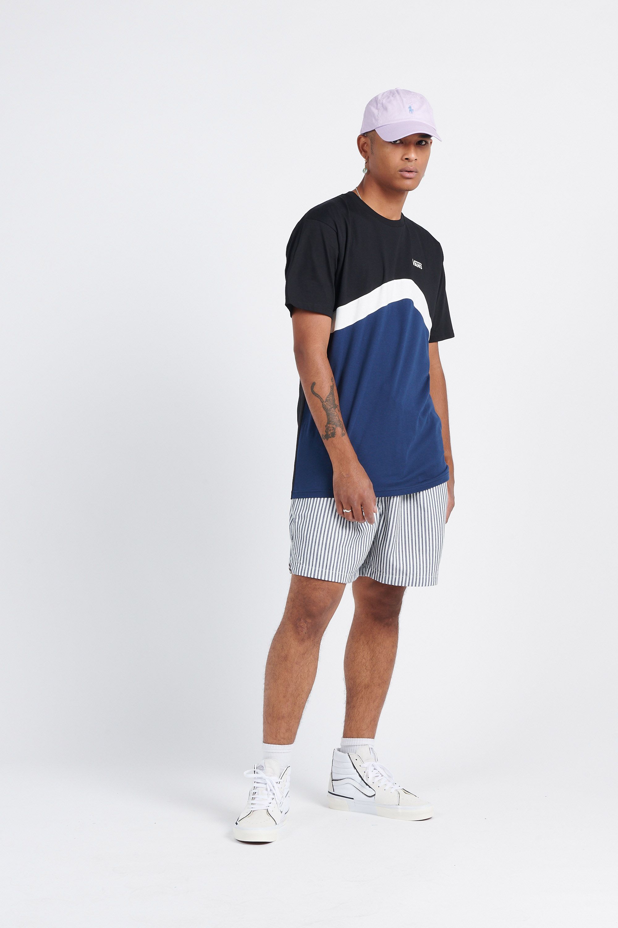 VANS T-shirt SIDESTRIPE BLOCK SS Multicolore