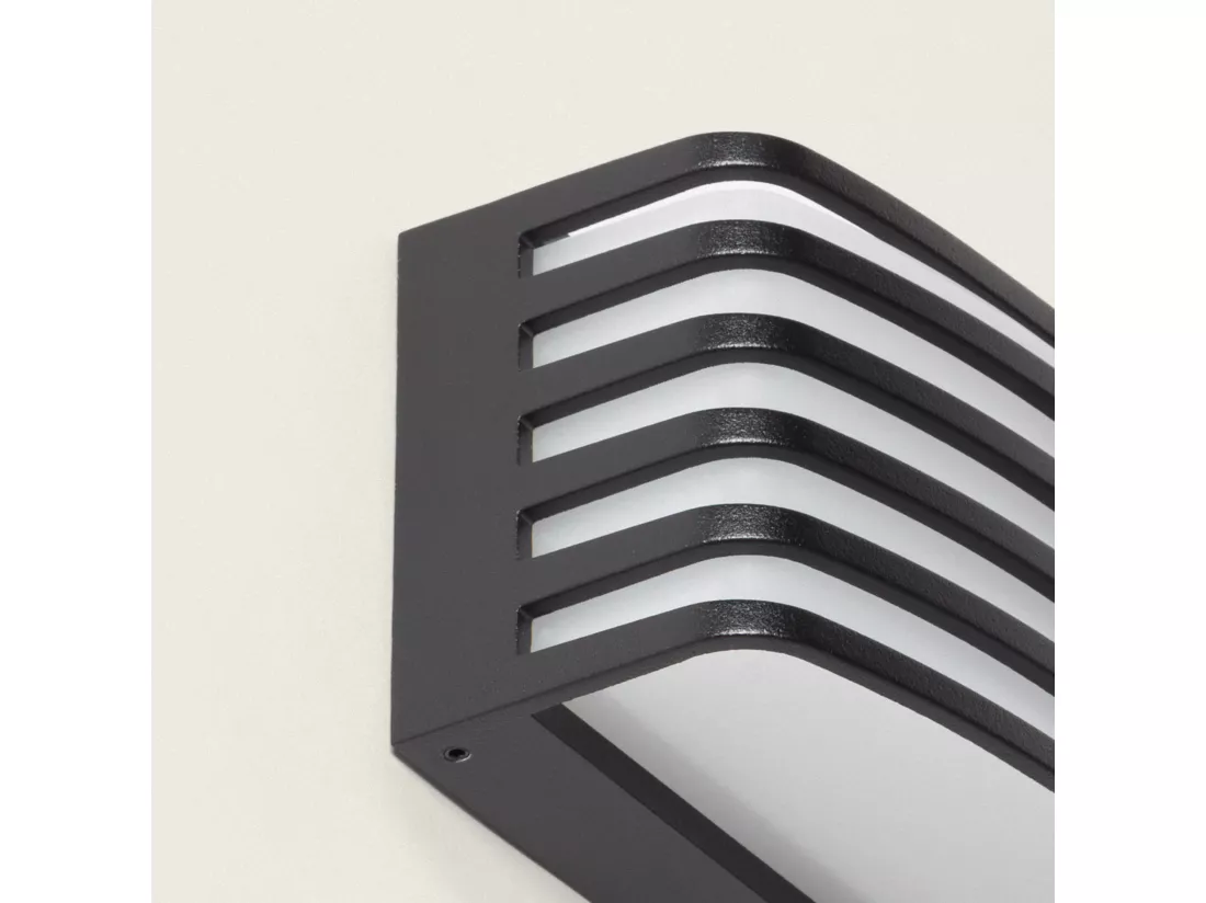 Applique Murale Extérieure LED 12W Éclairage Rectangulaire Noire Juli Noir