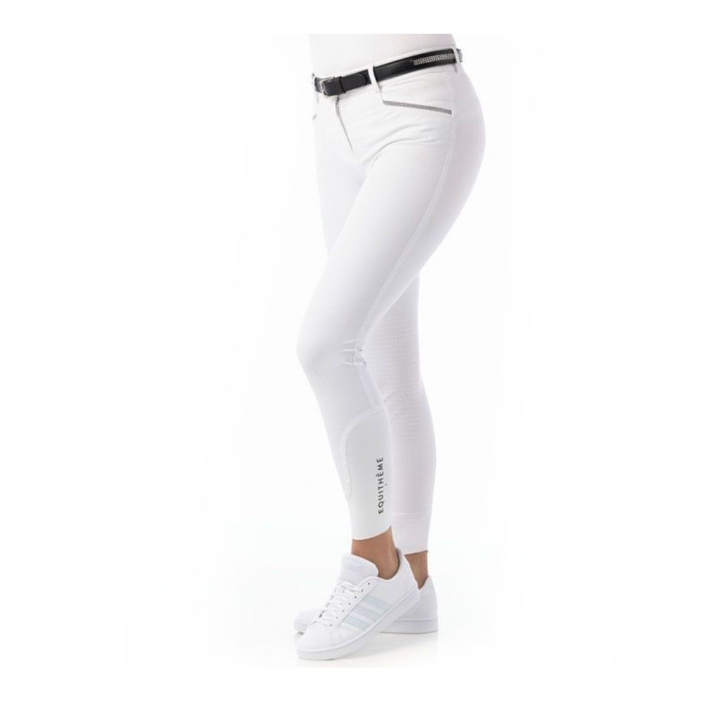 Equitheme GIZEL - Pantalon siliconé Femme blanc