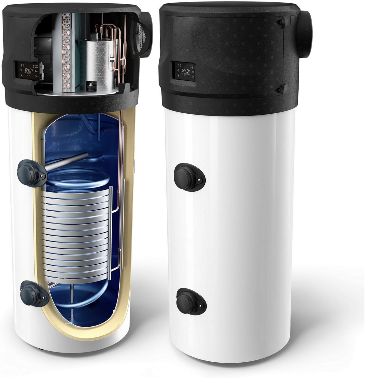 AquaThermica Pro 200 Liter Brauchwasserwärmepumpe Luft-Wasser Wärmepumpe für Trinkwasser ohne zus. Wärmetauscher
