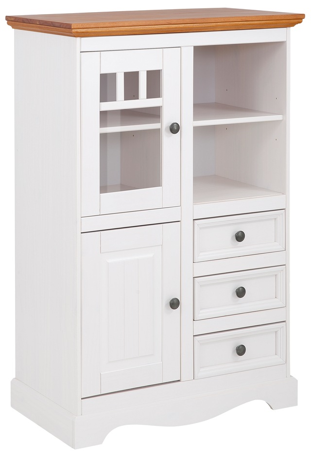 Home affaire Highboard »Melissa« Vitrine, Breite 80 cm