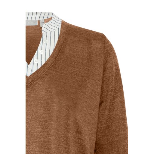 Fransa Strikbluse, Carafe Mix, M