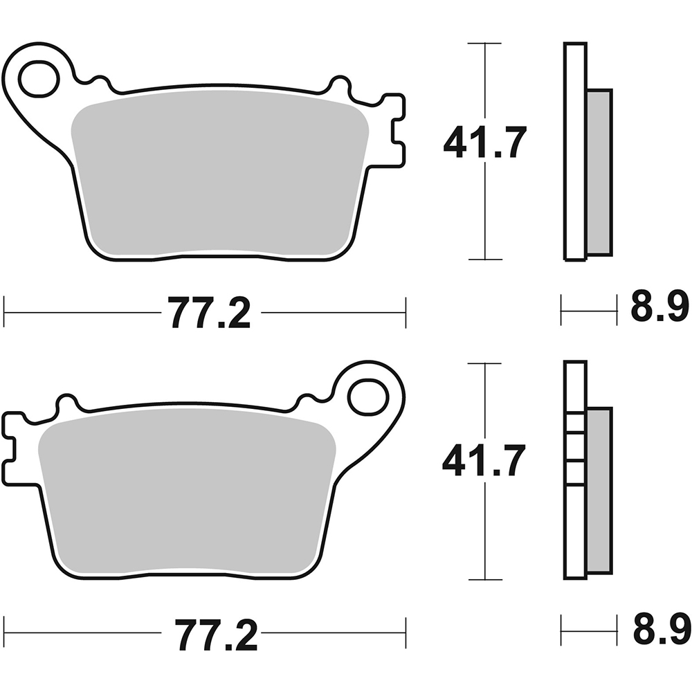 SBS - Plaquettes de frein 834HF