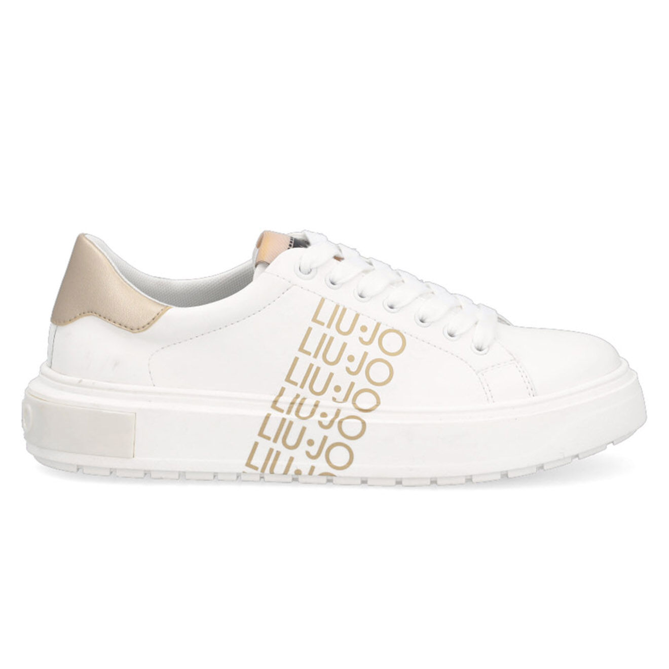 Liu-Jo Sneakers en Cuir Wania blanc/doré