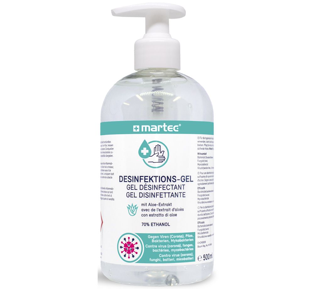 DESINFEKTIONS GEL 500 ml 1x MIT SPENDER