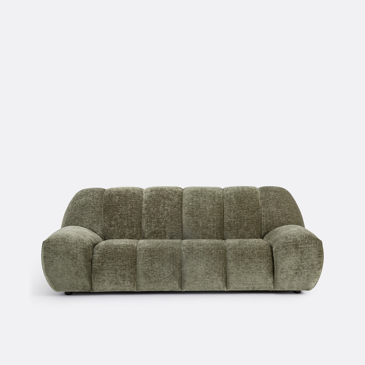 LA REDOUTE INTERIEURS<br>Sofá vintage de 3 lugares em veludo cotelê, Nuria