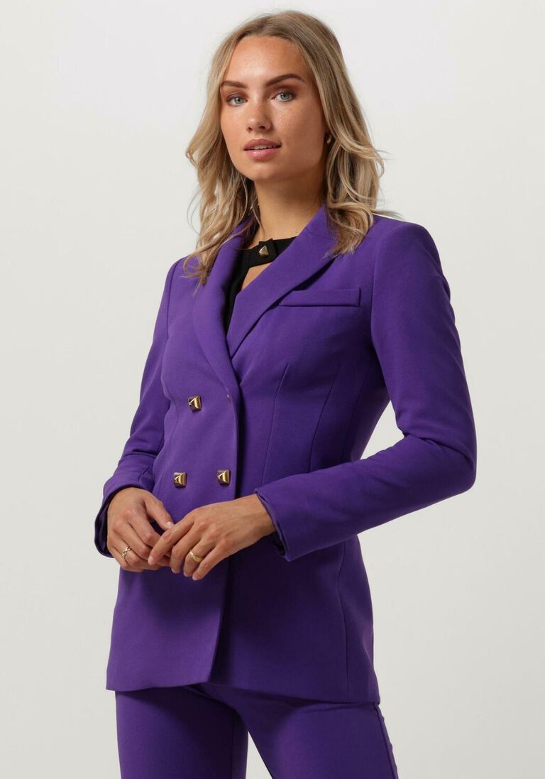 ACCESS paarse access blazer double-breasted blazer with stud