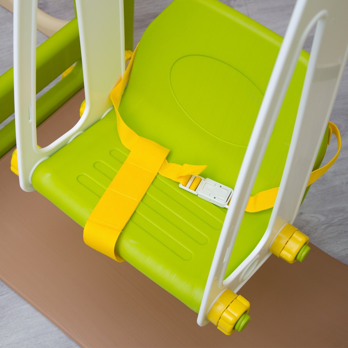 Kinder Spielplatz ab 1 Jahr 155x135 Garten Spielturm - Baby Rutsche mit Schaukel