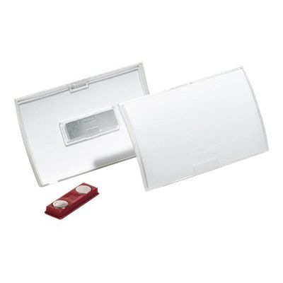 Durable Clickfold - 10 Portes badge pliables avec aimant - 40 x 75 mm