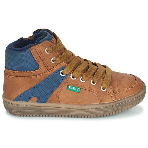 Kickers - LOWELL - Camel / Bleu