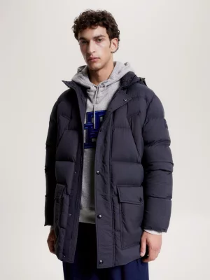 Parka Rockie com capuz e tingimento em peça
